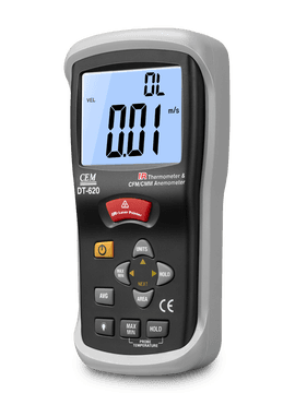 CEM DT-620 IR Thermometer & CFM/CMM Anemometer